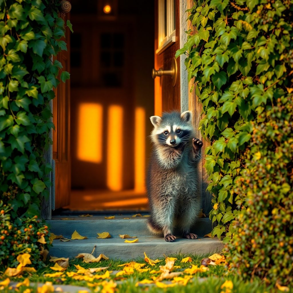 Un spécialiste effectuant la capture et relocalisation d’un animal sauvage dans une propriété résidentielle